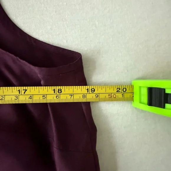 JCREW 100% Silk Rich Purple Ruffled Sleeveless Blouse - Picture 7 of 8